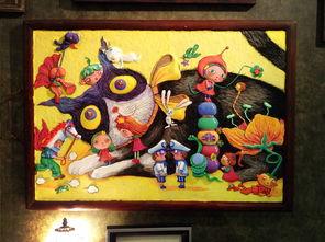 九色鹿粘土浮雕图片高清,探寻东方神话的艺术魅力