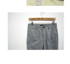 深咖色九分裤女款图片,时尚显瘦，优雅出行必备单品