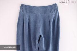 高档九分苎麻咖色裤,尽显高雅气质